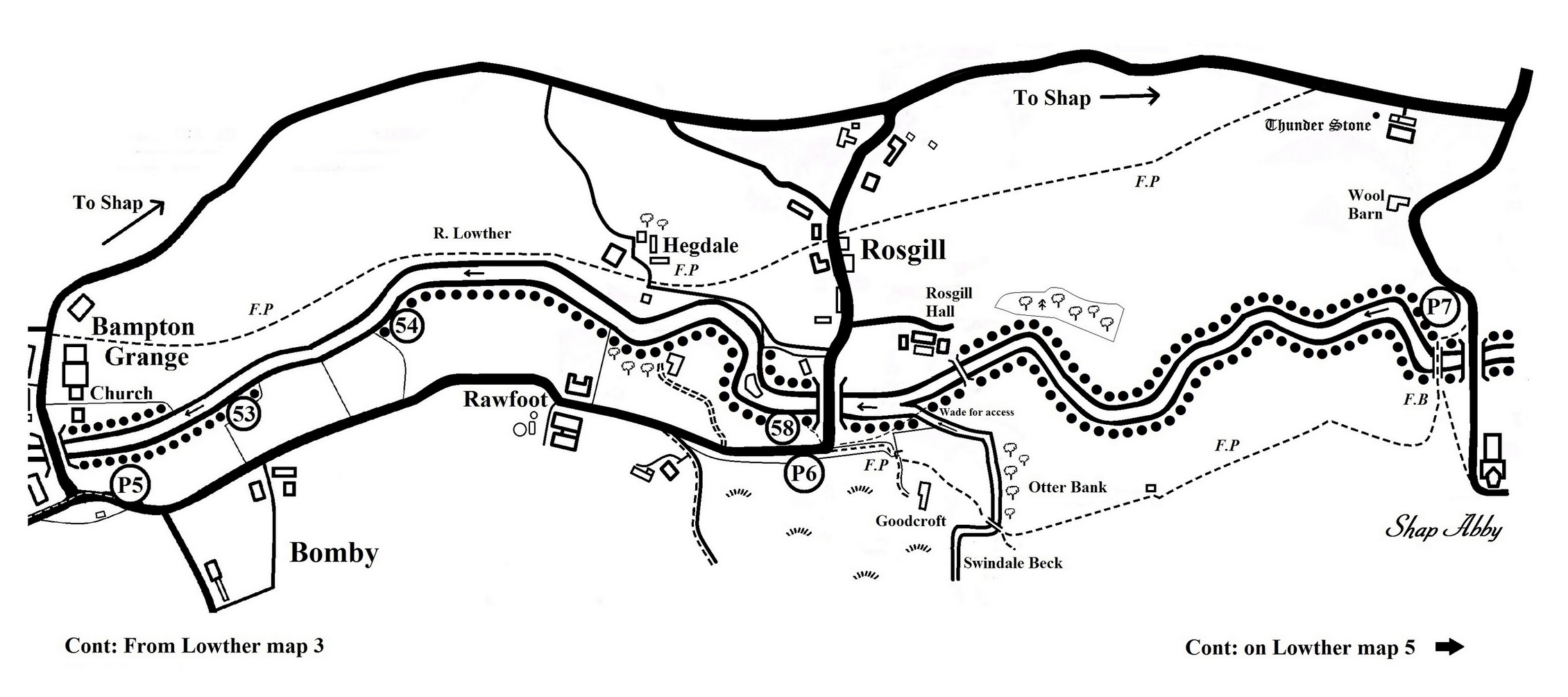 Map 12 - The River Lowther (map 4)