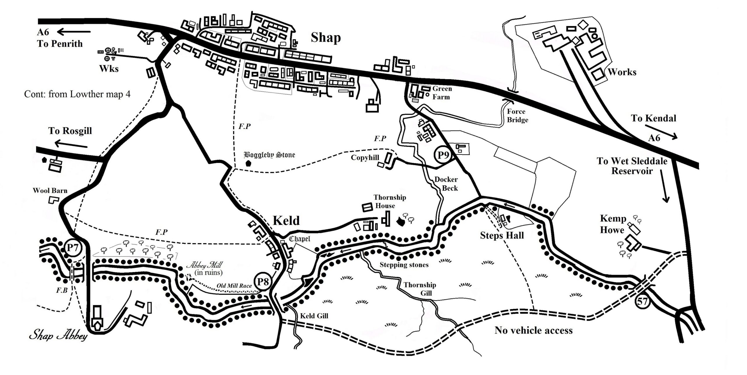 Map 13 - The River Lowther (map 5)