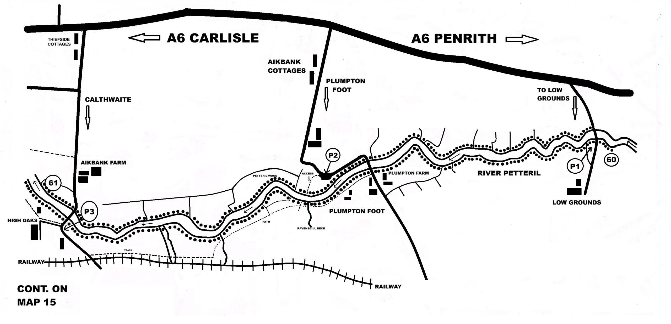 Map 14 - River Petteril