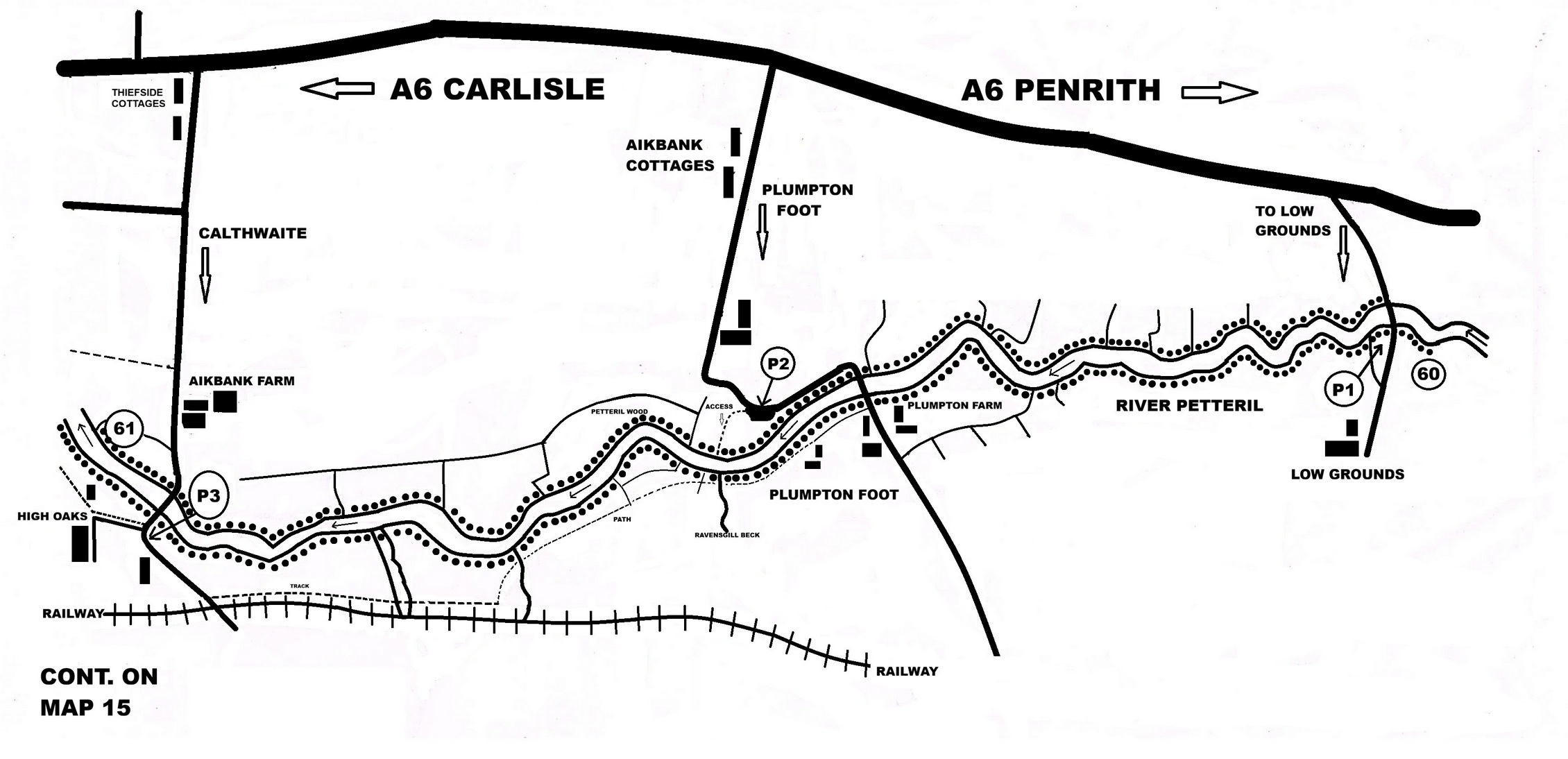 Map 14 - River Petteril
