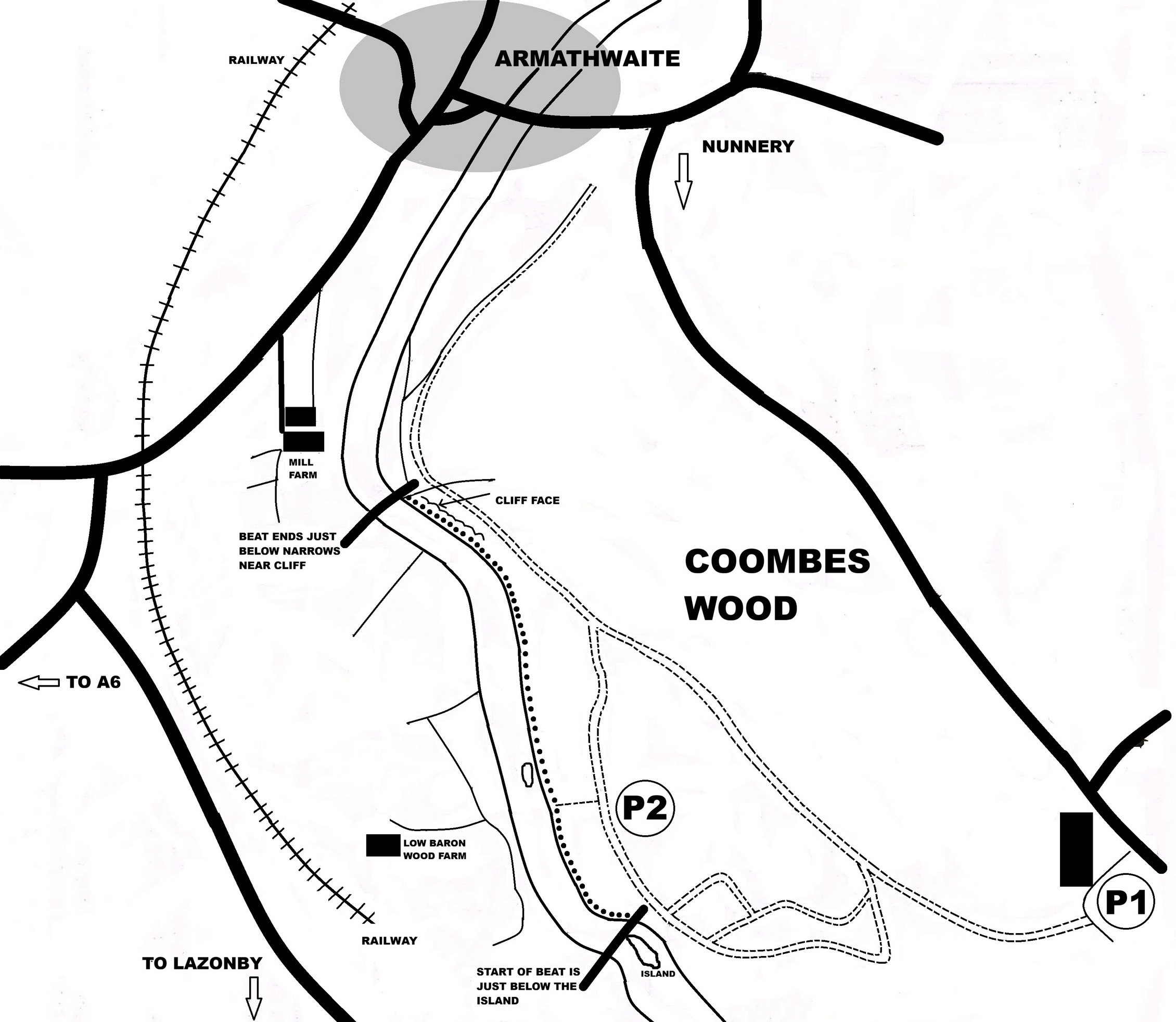 Map 16 - Coombes Wood, River Eden