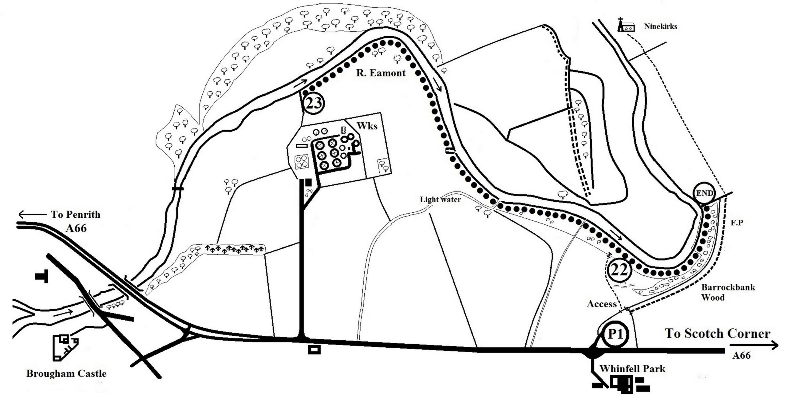 Map 5 - Whinfell Park, River Eamont